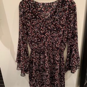 White house black market chiffon dress